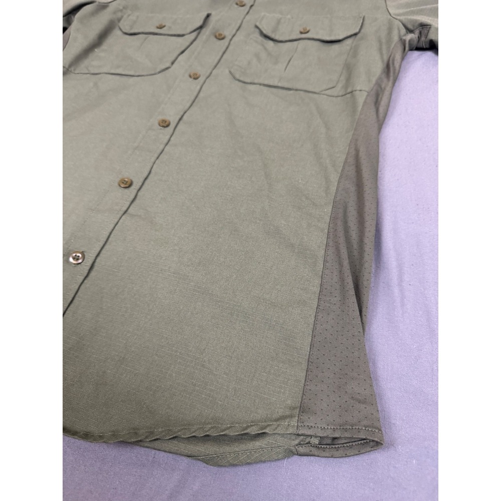 Vertx Mens Tactical Ripstop Short Sleeve Shirt Olive Green Vented Large‎ - Picture 13 of 15